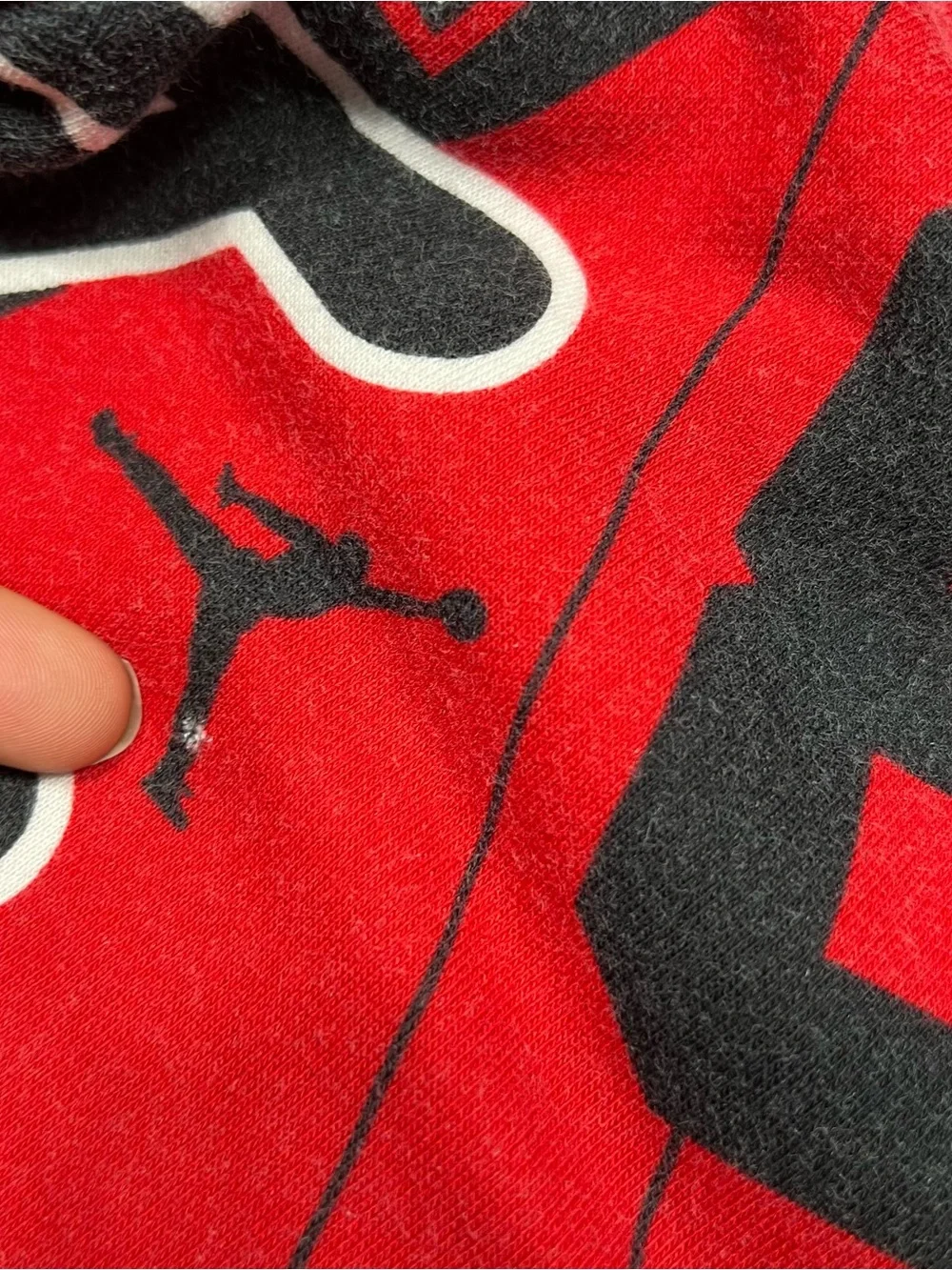 Air Jordan AOP Joggers Adult L Red/Black Loose Fit Sweatpants Graphic DD9298 687